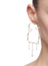 Figure View - Click To Enlarge - MING YU WANG - 'Verge' freshwater pearl topaz 18k gold plated earrings