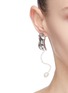 Figure View - Click To Enlarge - MING YU WANG - 'Penna' freshwater pearl sterling silver earrings