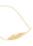 Detail View - Click To Enlarge - MING YU WANG - 'Leaf' freshwater pearl 18k gold plated pendant necklace