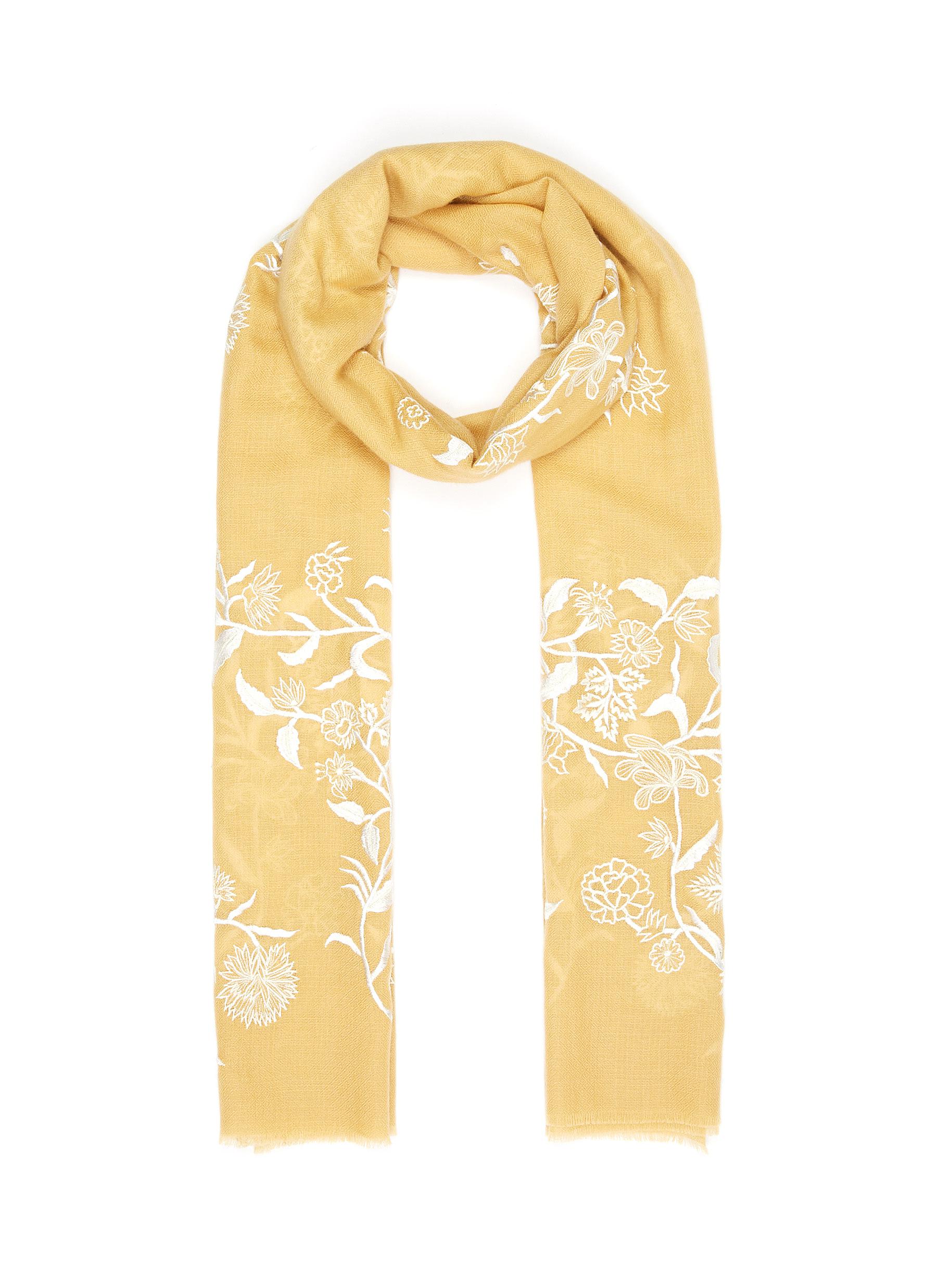 yellow cashmere scarf