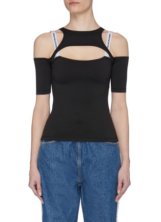 Main View - Click To Enlarge - GROUND ZERO - Shoulder Cut Out Performance Top