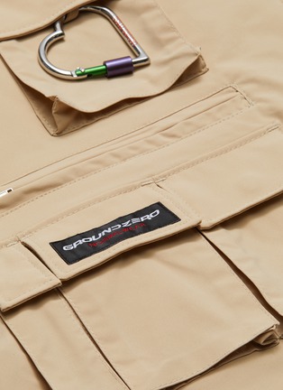 Detail View - Click To Enlarge - GROUND ZERO - Asymmetric belt detail pocket wrap skirt