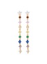 Main View - Click To Enlarge - CZ BY KENNETH JAY LANE - Floral strand cubic zirconia long drop earrings