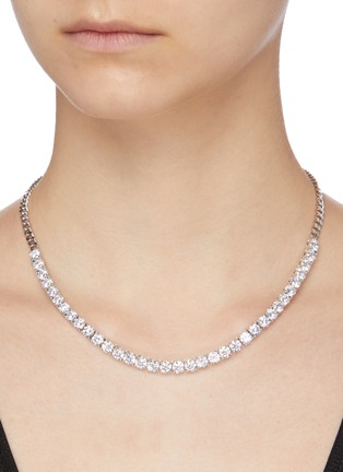Figure View - Click To Enlarge - CZ BY KENNETH JAY LANE - Cubic zirconia necklace