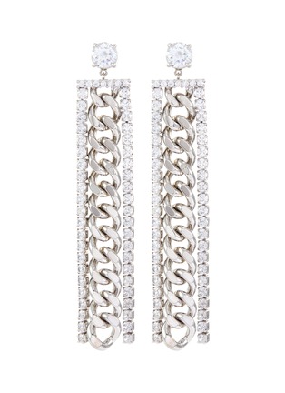 Main View - Click To Enlarge - CZ BY KENNETH JAY LANE - Cubic zirconia long chain earrings