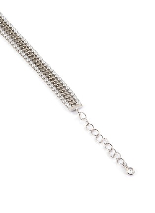 Detail View - Click To Enlarge - CZ BY KENNETH JAY LANE - Cubic zirconia row chain bracelet