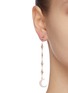 Figure View - Click To Enlarge - CZ BY KENNETH JAY LANE - Moon star cubic zirconia pavé drop earrings