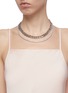 Figure View - Click To Enlarge - CZ BY KENNETH JAY LANE - Cubic zirconia row chain necklace