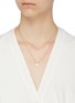 Figure View - Click To Enlarge - CZ BY KENNETH JAY LANE - Cubic zirconia double layer pavé star necklace