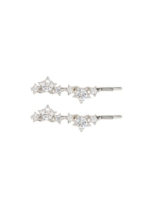 Main View - Click To Enlarge Main View - Click To Enlarge - CZ BY KENNETH JAY LANE - Cubic zirconia star cluster hair pins