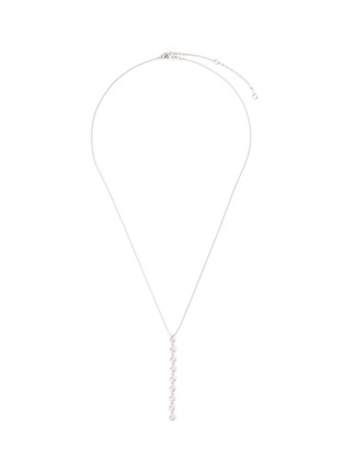 Main View - Click To Enlarge - CZ BY KENNETH JAY LANE - Cubic zirconia linear drop necklace