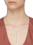 Figure View - Click To Enlarge - CZ BY KENNETH JAY LANE - Cubic zirconia linear drop necklace