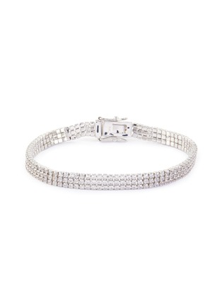 Main View - Click To Enlarge - CZ BY KENNETH JAY LANE - Cubic zirconia multi-row bracelet