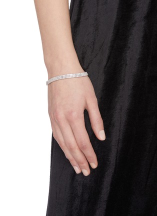 Figure View - Click To Enlarge - CZ BY KENNETH JAY LANE - Cubic zirconia multi-row bracelet