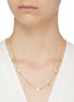Figure View - Click To Enlarge - CZ BY KENNETH JAY LANE - Cubic zirconia floral clover necklace