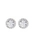 Main View - Click To Enlarge - CZ BY KENNETH JAY LANE - cubic zirconia pavé trim stud earrings