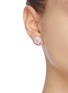 Figure View - Click To Enlarge - CZ BY KENNETH JAY LANE - cubic zirconia pavé trim stud earrings