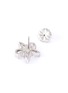 Detail View - Click To Enlarge - CZ BY KENNETH JAY LANE - cubic zirconia pearl floral motif stud earrings
