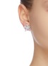 Figure View - Click To Enlarge - CZ BY KENNETH JAY LANE - cubic zirconia pearl floral motif stud earrings
