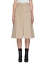Main View - Click To Enlarge - STELLA MCCARTNEY - 'Alisha' tailored A-line cotton midi skirt