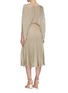 Back View - Click To Enlarge - STELLA MCCARTNEY - Sunburst pleated lurex knit dress