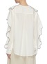 Back View - Click To Enlarge - STELLA MCCARTNEY - Contrast edge ruffle satin top