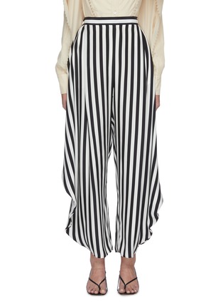 Main View - Click To Enlarge - STELLA MCCARTNEY - Alicia' stripe print wide leg silk pants