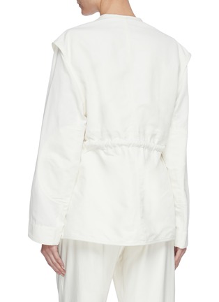 Back View - Click To Enlarge - STELLA MCCARTNEY - Cargo pocket compact cotton jacket