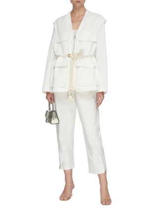 Figure View - Click To Enlarge - STELLA MCCARTNEY - Cargo pocket compact cotton jacket
