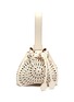 Main View - Click To Enlarge - ALAÏA - 'Rose-Marie' perforated leather clutch