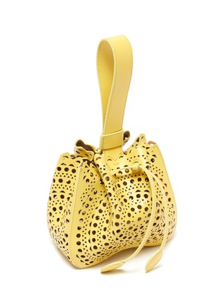Figure View - Click To Enlarge - ALAÏA - 'Rose-Marie' perforated leather clutch