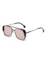 Main View - Click To Enlarge - DONNIEYE - 'Dépasser' square metal aviator sunglasses