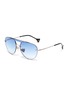 Main View - Click To Enlarge - DONNIEYE - 'Faith' metal aviator sunglasses