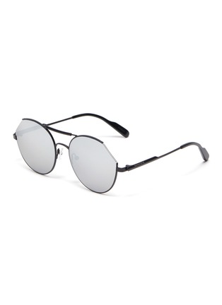 Main View - Click To Enlarge - DONNIEYE - 'Confiance' cut-out metal round sunglasses