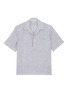 Main View - Click To Enlarge - CAMOSHITA - Half button camp collar stripe shirt