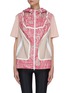 Main View - Click To Enlarge - ADIDAS BY STELLA MCCARTNEY - Snake print colourblock hooded performance windbreaker vest