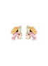 Main View - Click To Enlarge - SUZANNE KALAN - 'Rainbow Fireworks' diamond sapphire 18k rose gold earrings