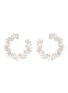 SUZANNE KALAN - Diamond 18k white gold hoop earrings