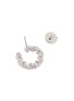 Figure View - Click To Enlarge - SUZANNE KALAN - Diamond 18k white gold hoop earrings