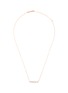 Main View - Click To Enlarge - SUZANNE KALAN - Diamond 18k rose gold bar necklace