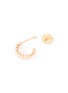 Figure View - Click To Enlarge - SUZANNE KALAN - 'Fireworks' diamond 18k rose gold mini hoop earrings