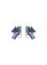 Main View - Click To Enlarge - SUZANNE KALAN - 'Fireworks' diamond sapphire 18k white gold stud earrings