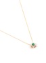 Figure View - Click To Enlarge - SUZANNE KALAN - 'Fireworks' diamond emerald 18k yellow gold flower necklace