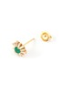 Figure View - Click To Enlarge - SUZANNE KALAN - 'Fireworks' diamond emerald 18k yellow gold earrings