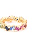 Figure View - Click To Enlarge - SUZANNE KALAN - 'Rainbow Frenzy' diamond sapphire 18k yellow gold eternity ring