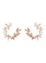 Main View - Click To Enlarge - SUZANNE KALAN - 'Fireworks' diamond 18k rose gold hoop earrings