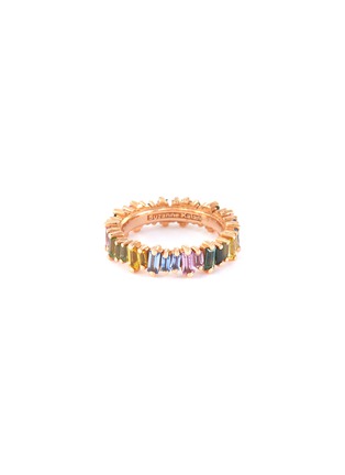Main View - Click To Enlarge - SUZANNE KALAN - 'Rainbow Fireworks' sapphire 18k rose gold eternity ring