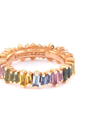 Figure View - Click To Enlarge - SUZANNE KALAN - 'Rainbow Fireworks' sapphire 18k rose gold eternity ring