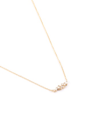 Figure View - Click To Enlarge - SUZANNE KALAN - Diamond 18k yellow gold mini bar necklace