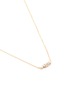 SUZANNE KALAN - Diamond 18k yellow gold mini bar necklace